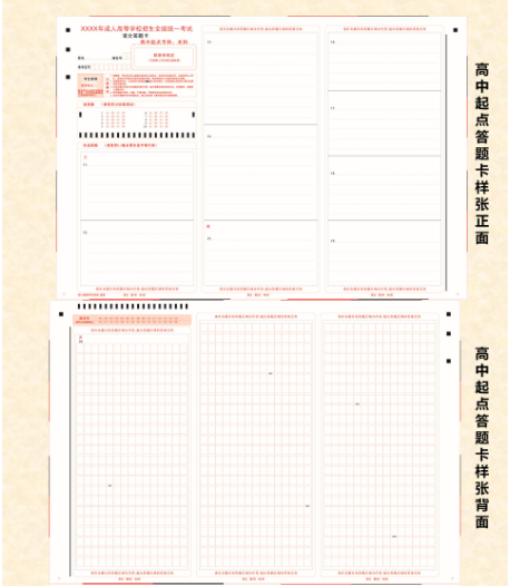 四川省2023年成人高考考生答题须知 四川省2023年成人高考考生答题须知