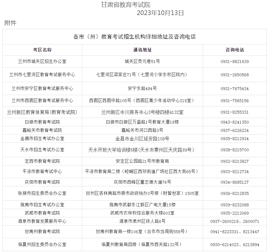 2023年甘肃省成人高校招生全国统一考试温馨提示 2023年甘肃省成人高校招生全国统一考试温馨提示