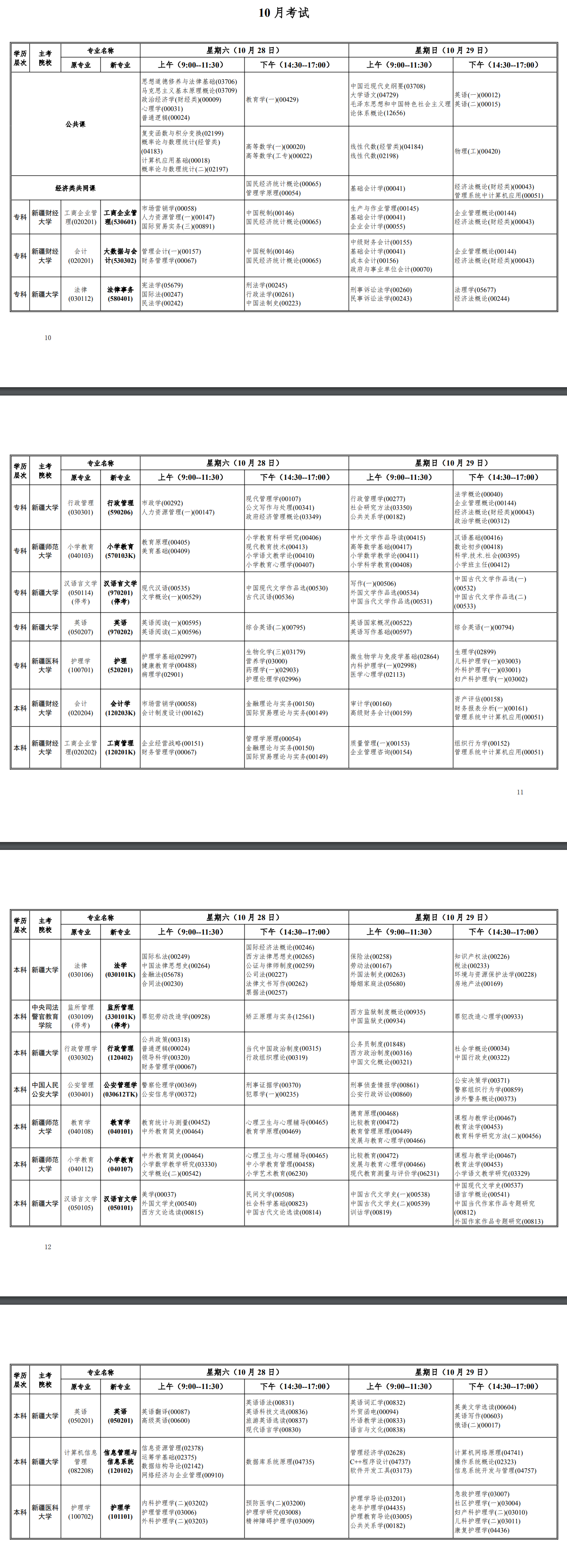 新疆2023 年全国高等教育自学考试报考简章 新疆2023 年全国高等教育自学考试报考简章