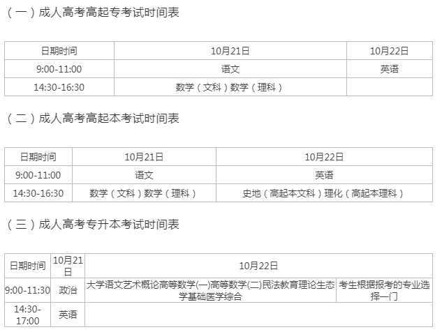 钦州市成人高考时间? 钦州市成人高考时间?
