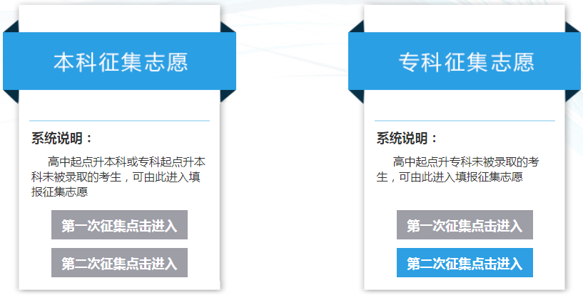 河北省成人高校招生征集志愿填报系统 河北省成人高校招生征集志愿填报系统