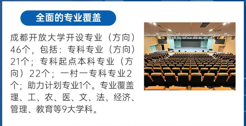 成都开放大学2024春季招生简章