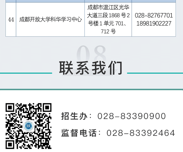 成都开放大学2022秋季招生简章