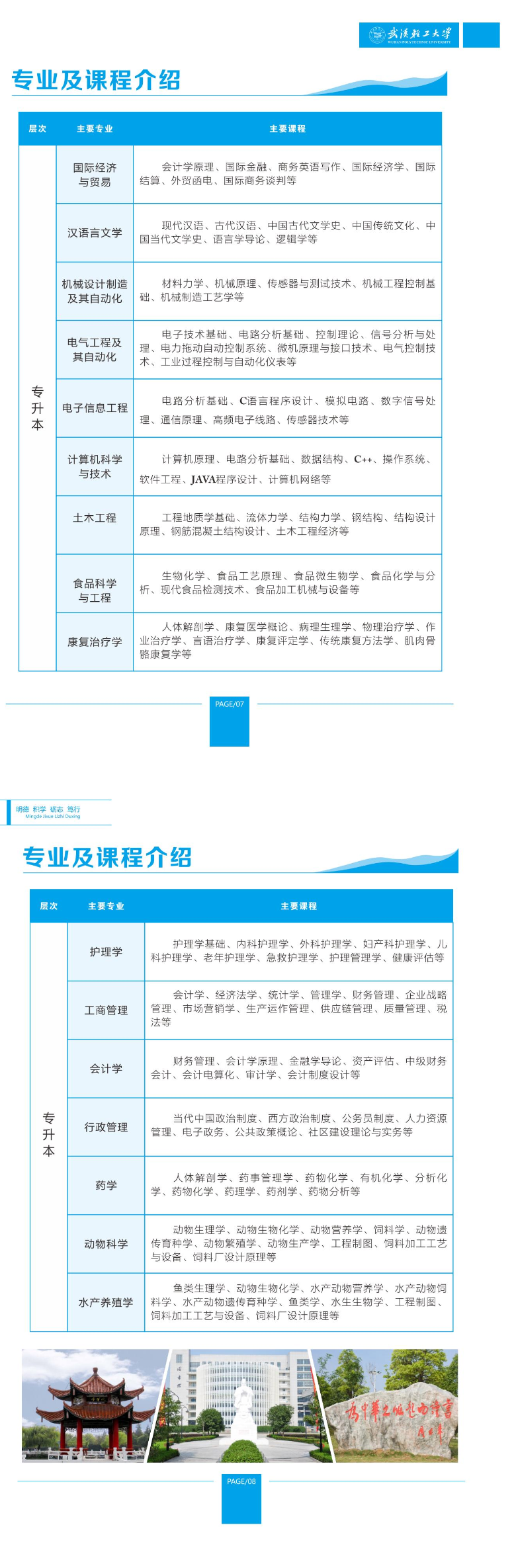 武汉轻工大学高等学历继续教育2022招生简章
