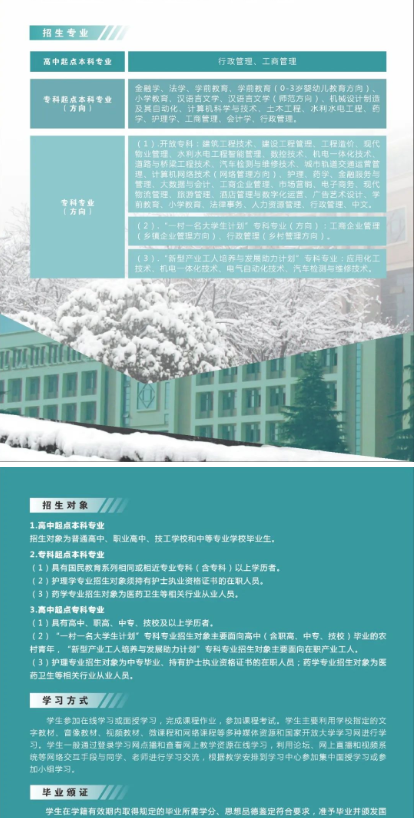 陕西开放大学2023春季开放教育招生简章
