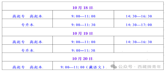 10月18日!2025年西藏成人高考开考 10月18日!2025年西藏成人高考开考