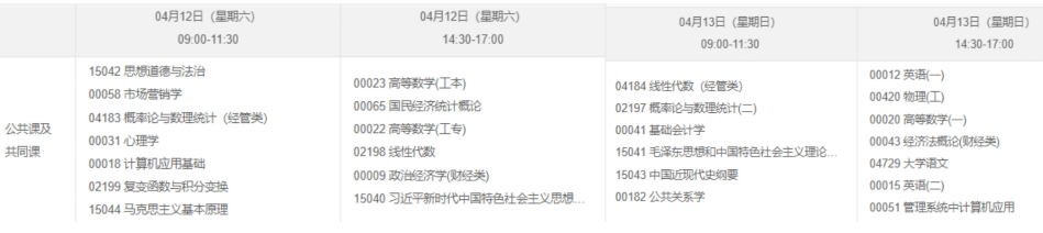 2025年4月重庆市自考考试安排 2025年4月重庆市自考考试安排
