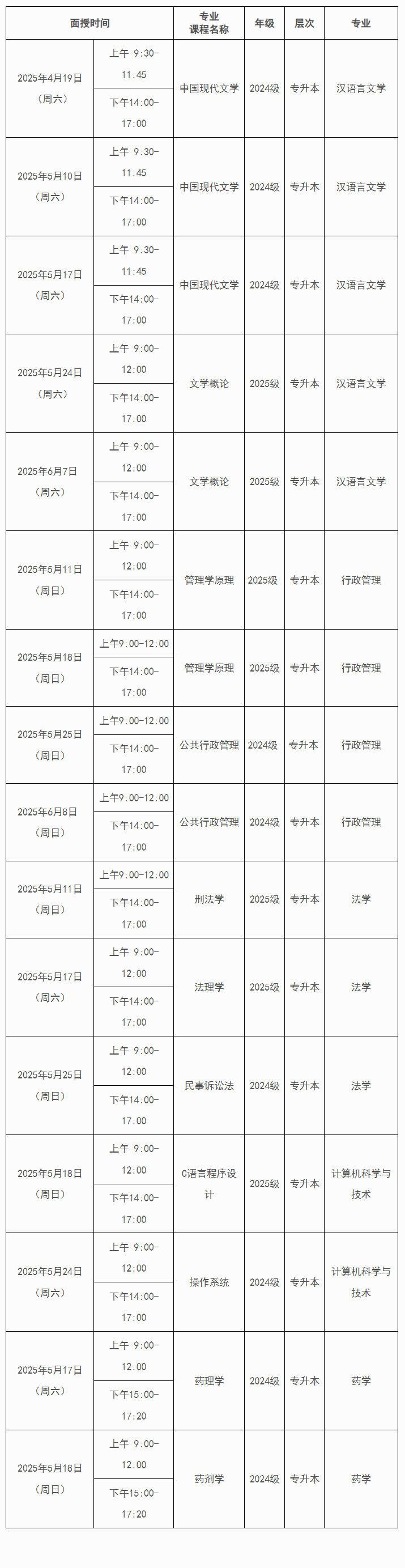 关于四川大学高等学历继续教育(成人教育)2025年春季学期自办专业课程面授安排的通知 关于四川大学高等学历继续教育(成人教育)2025年春季学期自办专业课程面授安排的通知