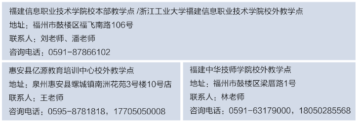 福建信息职业技术学院2025年高等学历继续教育非脱产招生简章 福建信息职业技术学院2025年高等学历继续教育非脱产招生简章