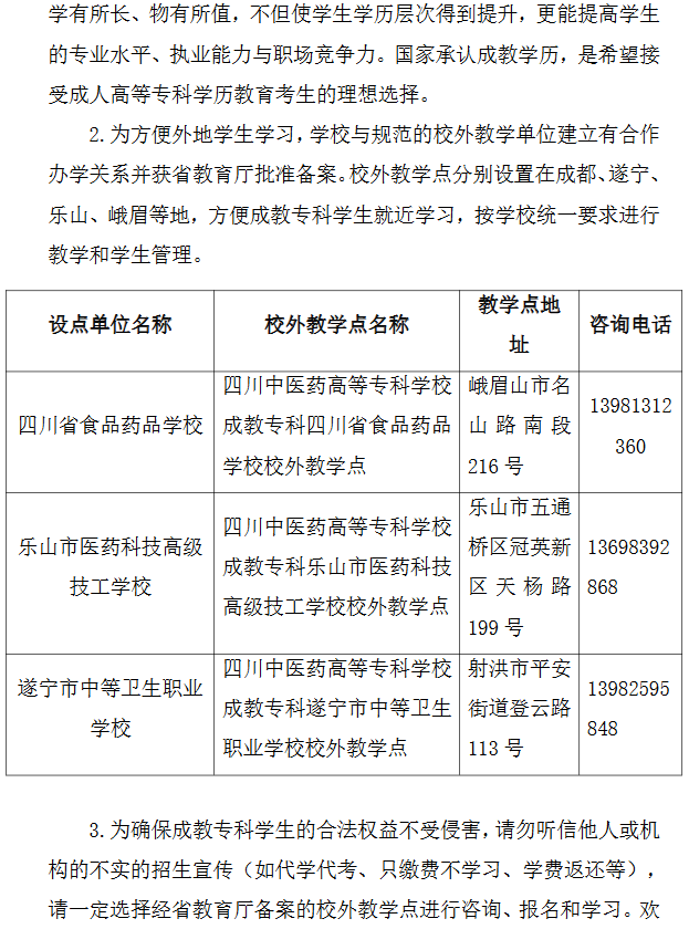 2025年成人高等教育成教专科招生简章