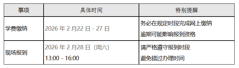 2025年成考录取考生(2026级新生)报到注册说明 2025年成考录取考生(2026级新生)报到注册说明