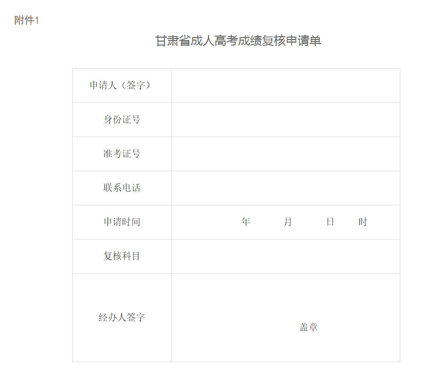 甘肃省2024年成人高考成绩查询公告 甘肃省2024年成人高考成绩查询公告