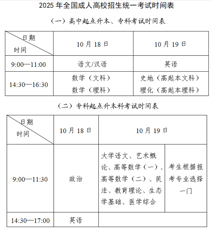2025年北京市成人高校考试招生有关事项的公告 2025年北京市成人高校考试招生有关事项的公告
