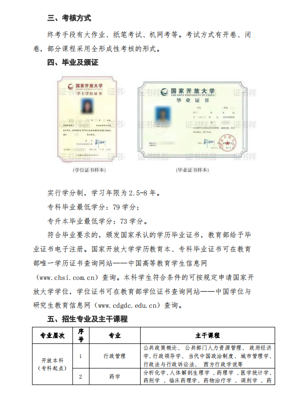 南京开放大学（高淳分校）2023年春季学期招生简章