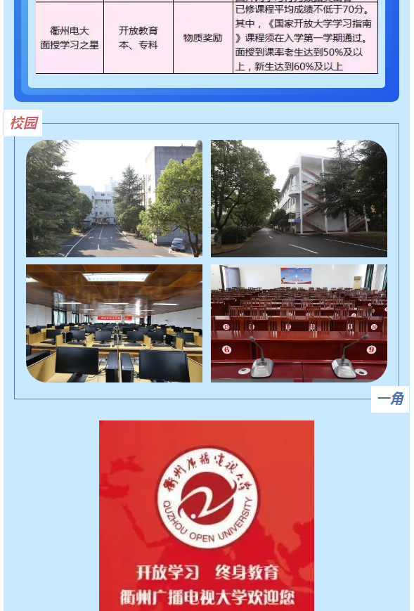 衢州衢江开放大学2022年春季招生简章