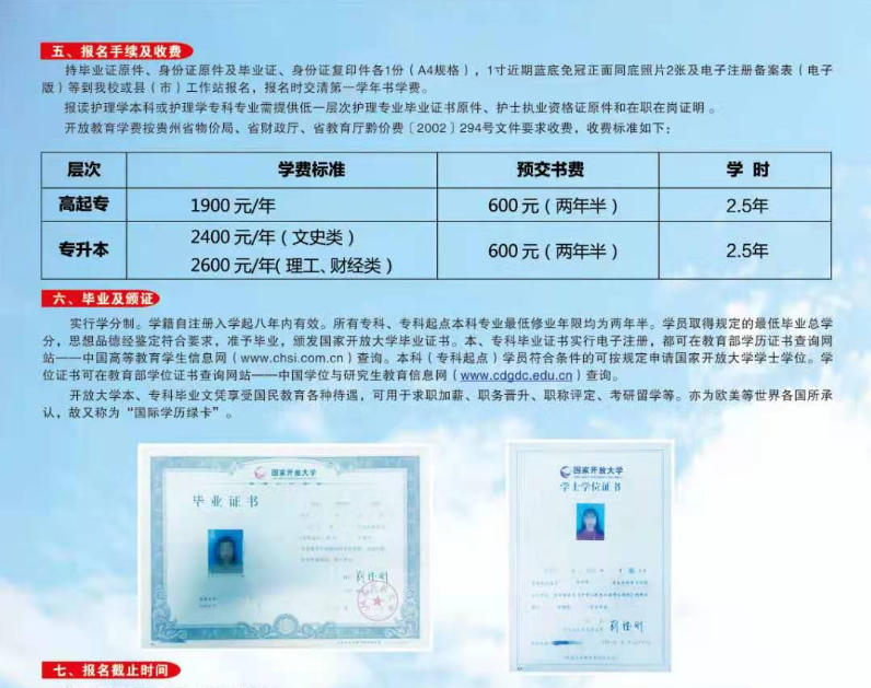 黔南荔波开放大学2021年春季招生简章