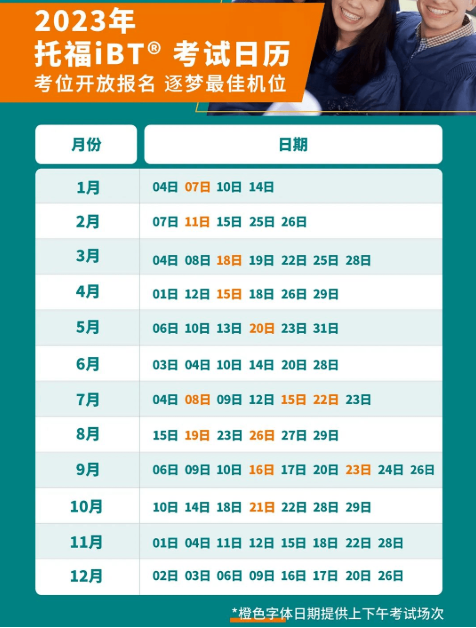 2023年青海2月托福考试时间 2023年青海2月托福考试时间