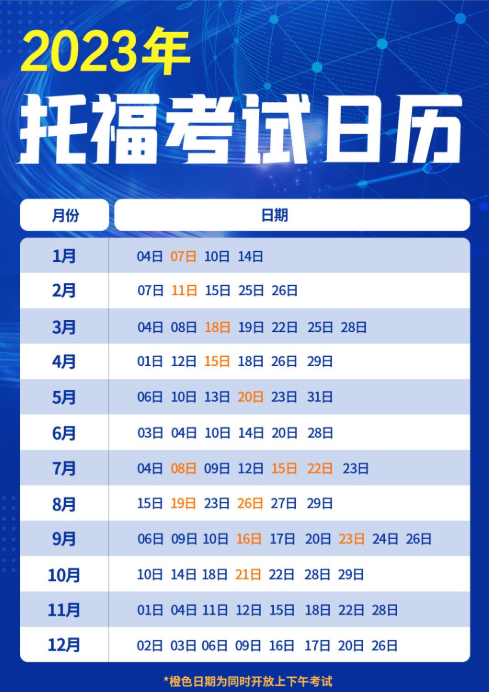 2023年河北4月托福考试时间 2023年河北4月托福考试时间