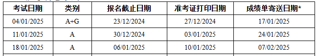 雅思1月份考试时间 雅思1月份考试时间