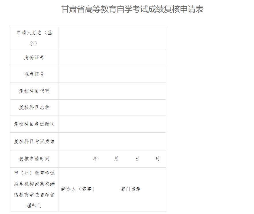 甘肃省2024年10月高等教育自学考试成绩查询公告 甘肃省2024年10月高等教育自学考试成绩查询公告
